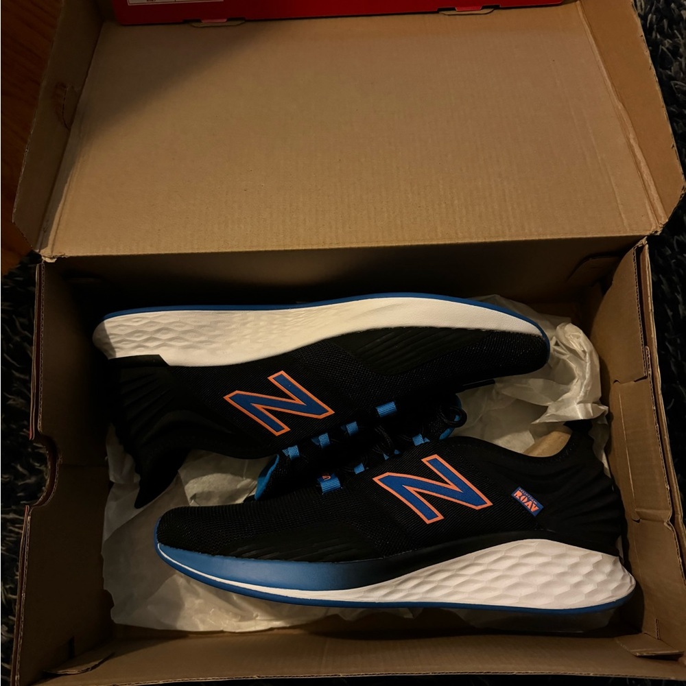 New Balance Black and Blue Sneakers